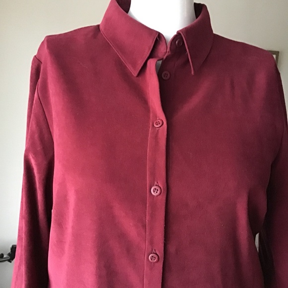 Women's Burgundy Jacket - Picture 2 of 11
